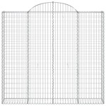 vidaXL Coșuri gabion arcuite 10 buc, 200x50x180/200cm, fier galvanizat vidaXL Coșuri gabion arcuite 10 buc, 200x50x180/200cm, fier galvanizat