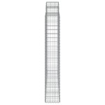 vidaXL Coșuri gabion arcuite 10 buc, 200x50x180/200cm, fier galvanizat vidaXL Coșuri gabion arcuite 10 buc, 200x50x180/200cm, fier galvanizat