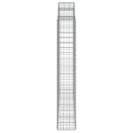 vidaXL Coșuri gabion arcuite 13 buc, 200x50x180/200cm, fier galvanizat vidaXL Coșuri gabion arcuite 13 buc, 200x50x180/200cm, fier galvanizat
