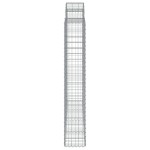 vidaXL Coșuri gabion arcuite 14 buc, 200x50x180/200cm, fier galvanizat