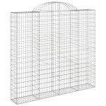 vidaXL Coșuri gabion arcuite 18 buc, 200x50x180/200cm, fier galvanizat vidaXL Coșuri gabion arcuite 18 buc, 200x50x180/200cm, fier galvanizat