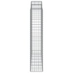 vidaXL Coșuri gabion arcuite, 8 buc 200x50x200/220 cm, fier galvanizat