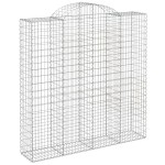 vidaXL Coșuri gabion arcuite, 10 buc 200x50x200/220cm, fier galvanizat vidaXL Coșuri gabion arcuite, 10 buc 200x50x200/220cm, fier galvanizat