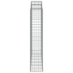 vidaXL Coșuri gabion arcuite, 11 buc 200x50x200/220cm, fier galvanizat