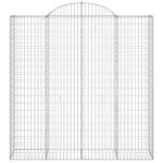 vidaXL Coșuri gabion arcuite, 12 buc 200x50x200/220cm, fier galvanizat