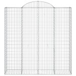 vidaXL Coșuri gabion arcuite, 13 buc 200x50x200/220cm, fier galvanizat