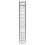 vidaXL Coșuri gabion arcuite, 11 buc 200x50x220/240cm, fier galvanizat