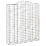 vidaXL Coșuri gabion arcuite, 12 buc 200x50x220/240cm, fier galvanizat vidaXL Coșuri gabion arcuite, 12 buc 200x50x220/240cm, fier galvanizat