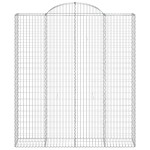 vidaXL Coșuri gabion arcuite, 14 buc 200x50x220/240cm, fier galvanizat vidaXL Coșuri gabion arcuite, 14 buc 200x50x220/240cm, fier galvanizat