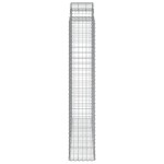 vidaXL Coșuri gabion arcuite, 15 buc 200x50x220/240cm, fier galvanizat
