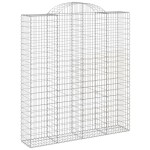 vidaXL Coșuri gabion arcuite, 18 buc 200x50x220/240cm, fier galvanizat vidaXL Coșuri gabion arcuite, 18 buc 200x50x220/240cm, fier galvanizat