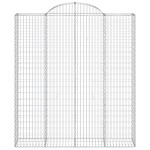 vidaXL Coșuri gabion arcuite, 18 buc 200x50x220/240cm, fier galvanizat vidaXL Coșuri gabion arcuite, 18 buc 200x50x220/240cm, fier galvanizat