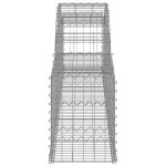 vidaXL Coșuri gabion arcuite, 2 buc., 300x30x40/60 cm, fier galvanizat vidaXL Coșuri gabion arcuite, 2 buc., 300x30x40/60 cm, fier galvanizat