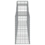 vidaXL Coșuri gabion arcuite, 10 buc., 300x30x60/80cm, fier galvanizat vidaXL Coșuri gabion arcuite, 10 buc., 300x30x60/80cm, fier galvanizat