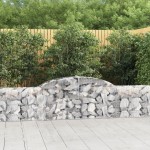 vidaXL Coșuri gabion arcuite, 12 buc., 300x30x60/80cm, fier galvanizat vidaXL Coșuri gabion arcuite, 12 buc., 300x30x60/80cm, fier galvanizat