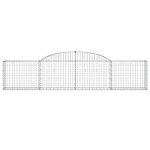 vidaXL Coșuri gabion arcuite, 20 buc., 300x30x60/80cm, fier galvanizat