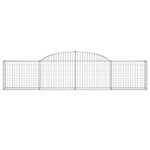 vidaXL Coșuri gabion arcuite, 25 buc., 300x30x60/80cm, fier galvanizat vidaXL Coșuri gabion arcuite, 25 buc., 300x30x60/80cm, fier galvanizat