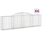 vidaXL Coșuri gabion arcuite 6 buc., 300x30x80/100 cm, fier galvanizat vidaXL Coșuri gabion arcuite 6 buc., 300x30x80/100 cm, fier galvanizat