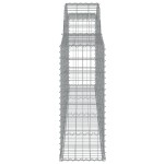 vidaXL Coșuri gabion arcuite 9 buc., 300x30x80/100 cm, fier galvanizat