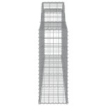 vidaXL Coșuri gabion arcuite 17 buc, 300x30x80/100 cm, fier galvanizat