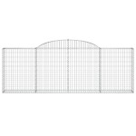 vidaXL Coșuri gabion arcuite 11 buc, 300x30x100/120 cm fier galvanizat vidaXL Coșuri gabion arcuite 11 buc, 300x30x100/120 cm fier galvanizat