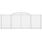 vidaXL Coșuri gabion arcuite 13 buc, 300x30x100/120 cm fier galvanizat vidaXL Coșuri gabion arcuite 13 buc, 300x30x100/120 cm fier galvanizat