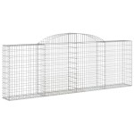 vidaXL Coșuri gabion arcuite 17 buc, 300x30x100/120 cm fier galvanizat vidaXL Coșuri gabion arcuite 17 buc, 300x30x100/120 cm fier galvanizat