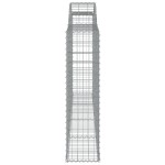 vidaXL Coșuri gabion arcuite 5 buc, 300x30x120/140 cm, fier galvanizat