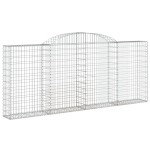 vidaXL Coșuri gabion arcuite 10 buc, 300x30x120/140 cm fier galvanizat vidaXL Coșuri gabion arcuite 10 buc, 300x30x120/140 cm fier galvanizat