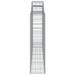 vidaXL Coșuri gabion arcuite 11 buc, 300x30x120/140 cm fier galvanizat