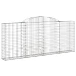 vidaXL Coșuri gabion arcuite 20 buc, 300x30x120/140 cm fier galvanizat vidaXL Coșuri gabion arcuite 20 buc, 300x30x120/140 cm fier galvanizat