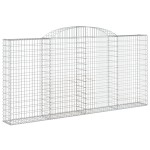 vidaXL Coșuri gabion arcuite 10 buc, 300x30x140/160cm, fier galvanizat vidaXL Coșuri gabion arcuite 10 buc, 300x30x140/160cm, fier galvanizat