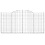 vidaXL Coșuri gabion arcuite 10 buc, 300x30x140/160cm, fier galvanizat vidaXL Coșuri gabion arcuite 10 buc, 300x30x140/160cm, fier galvanizat