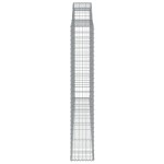 vidaXL Coșuri gabion arcuite 2 buc, 300x30x180/200 cm, fier galvanizat vidaXL Coșuri gabion arcuite 2 buc, 300x30x180/200 cm, fier galvanizat