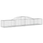 vidaXL Coșuri gabion arcuite 4 buc., 300x50x40/60 cm, fier galvanizat vidaXL Coșuri gabion arcuite 4 buc., 300x50x40/60 cm, fier galvanizat