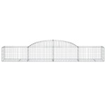 vidaXL Coșuri gabion arcuite, 10 buc., 300x50x40/60cm, fier galvanizat vidaXL Coșuri gabion arcuite, 10 buc., 300x50x40/60cm, fier galvanizat