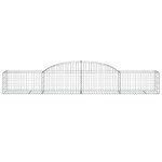 vidaXL Coșuri gabion arcuite, 17 buc., 300x50x40/60cm, fier galvanizat