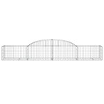vidaXL Coșuri gabion arcuite, 25 buc., 300x50x40/60cm, fier galvanizat