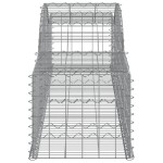 vidaXL Coșuri gabion arcuite, 30 buc., 300x50x40/60cm, fier galvanizat