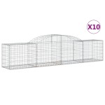 vidaXL Coșuri gabion arcuite 10 buc, 300x50x60/80 cm, fier galvanizat vidaXL Coșuri gabion arcuite 10 buc, 300x50x60/80 cm, fier galvanizat