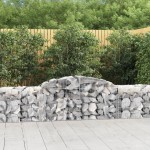 vidaXL Coșuri gabion arcuite 10 buc, 300x50x60/80 cm, fier galvanizat vidaXL Coșuri gabion arcuite 10 buc, 300x50x60/80 cm, fier galvanizat