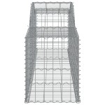 vidaXL Coșuri gabion arcuite 12 buc, 300x50x60/80 cm, fier galvanizat vidaXL Coșuri gabion arcuite 12 buc, 300x50x60/80 cm, fier galvanizat
