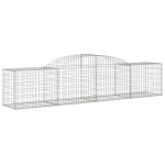 vidaXL Coșuri gabion arcuite 15 buc, 300x50x60/80 cm, fier galvanizat vidaXL Coșuri gabion arcuite 15 buc, 300x50x60/80 cm, fier galvanizat