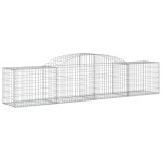 vidaXL Coșuri gabion arcuite 17 buc, 300x50x60/80 cm, fier galvanizat vidaXL Coșuri gabion arcuite 17 buc, 300x50x60/80 cm, fier galvanizat