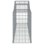 vidaXL Coșuri gabion arcuite 13 buc, 300x50x80/100 cm, fier galvanizat vidaXL Coșuri gabion arcuite 13 buc, 300x50x80/100 cm, fier galvanizat