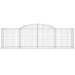 vidaXL Coșuri gabion arcuite 17 buc, 300x50x80/100 cm, fier galvanizat vidaXL Coșuri gabion arcuite 17 buc, 300x50x80/100 cm, fier galvanizat