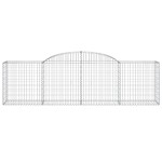 vidaXL Coșuri gabion arcuite 20 buc, 300x50x80/100 cm, fier galvanizat