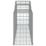 vidaXL Coșuri gabion arcuite 20 buc, 300x50x80/100 cm, fier galvanizat
