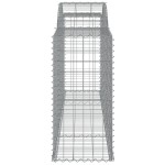 vidaXL Coșuri gabion arcuite 2 buc, 300x50x100/120 cm fier galvanizat vidaXL Coșuri gabion arcuite 2 buc, 300x50x100/120 cm fier galvanizat