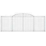 vidaXL Coșuri gabion arcuite 10 buc, 300x50x100/120cm, fier galvanizat vidaXL Coșuri gabion arcuite 10 buc, 300x50x100/120cm, fier galvanizat